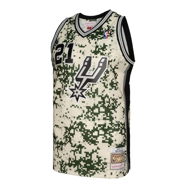 Tim Duncan San Antonio Spurs Mitchell & Ness 2013/14 Swingman Jersey - Camo - Image 2
