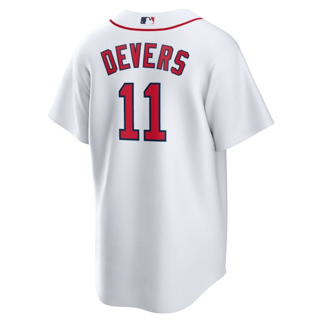 Rafael Devers Boston Red Sox 2021 Patriots' Day Official Replica Player Jersey - White - Image 3