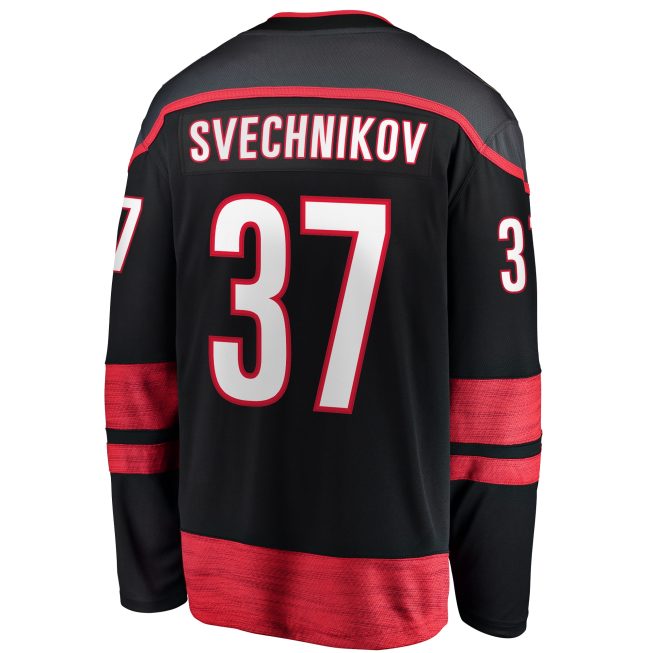 Andrei Svechnikov Carolina Hurricanes Fanatics Home Breakaway Jersey - Black - Image 3