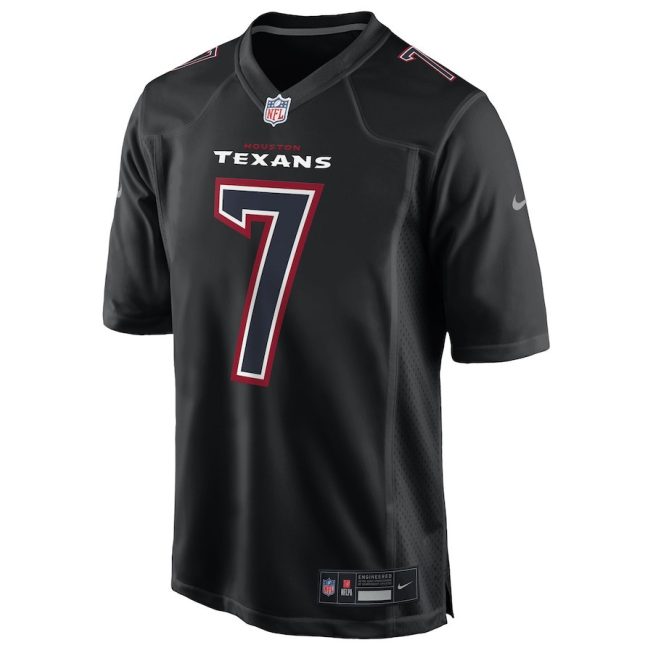 C.J. Stroud 7 Houston Texans Fashion Game Men Jersey - Black - Image 2