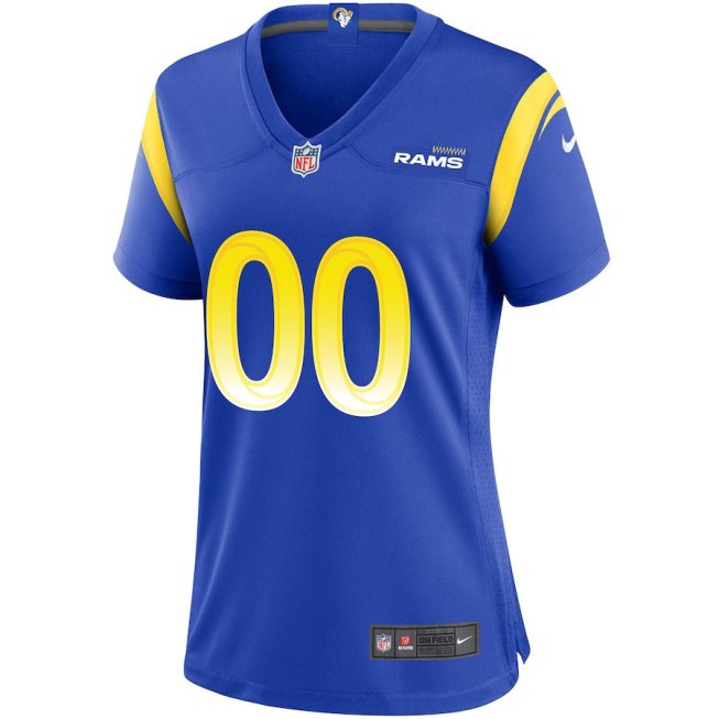 Los Angeles Rams Women Custom Game Jersey - Royal - Image 2