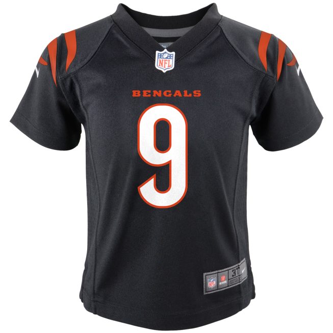 Joe Burrow Cincinnati Bengals Infant Game Jersey - Black - Image 2