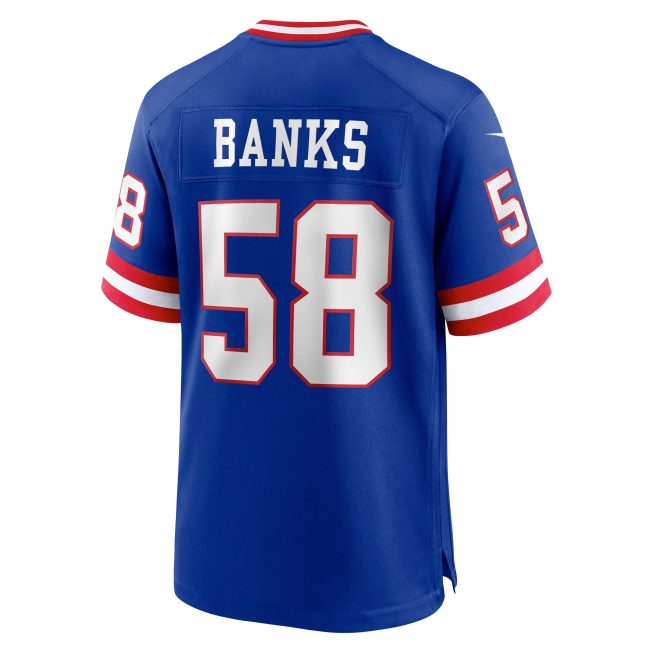 Carl Banks New York Giants Classic Retired Player Game Jersey - Royal - Image 3