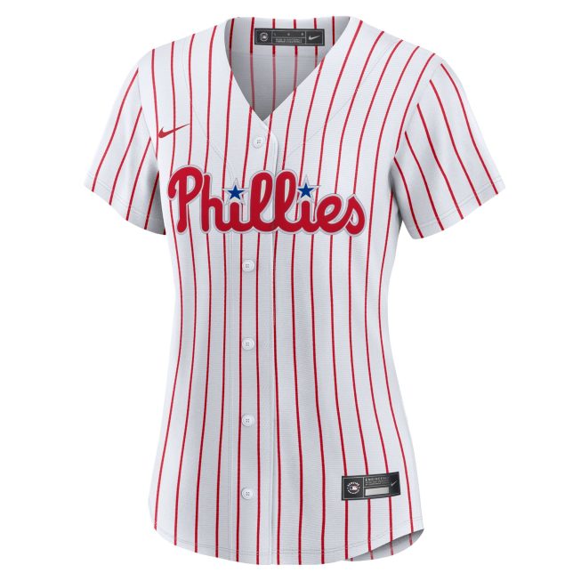 Trea Turner Philadelphia Phillies Women's Home Replica Player Jersey - White - Image 2