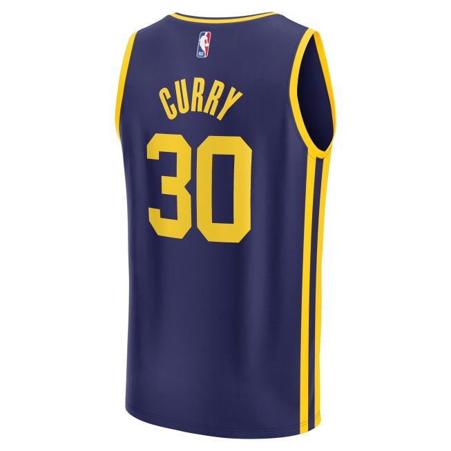 Stephen Curry Golden State Warriors Fanatics Youth Fast Break Player Jersey - Statement Edition - Navy - Image 3