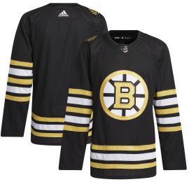 Boston Bruins 100th Anniversary Primegreen Authentic Jersey - Black