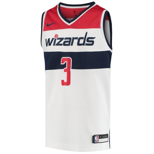 Bradley Beal Washington Wizards Youth Swingman Jersey - Statement Edition - White - Image 2