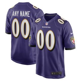 Baltimore Ravens Custom Game Jersey - Purple