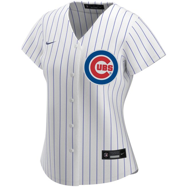Chicago Cubs Women's Home Replica Custom Jersey - White - Image 2