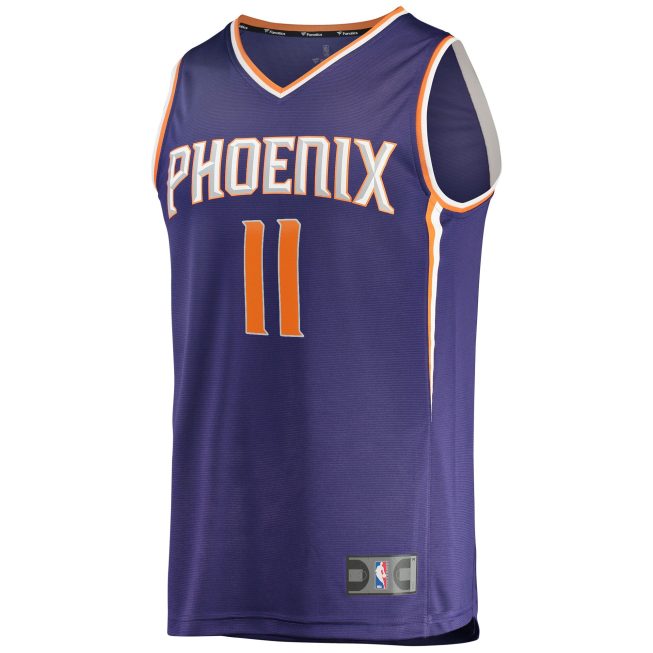 Jock Landale Phoenix Suns Fanatics Fast Break Replica Jersey - Icon Edition - Purple - Image 2