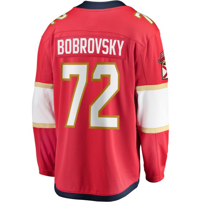 Sergei Bobrovsky Florida Panthers Fanatics Breakaway Player Jersey - Red - Image 3