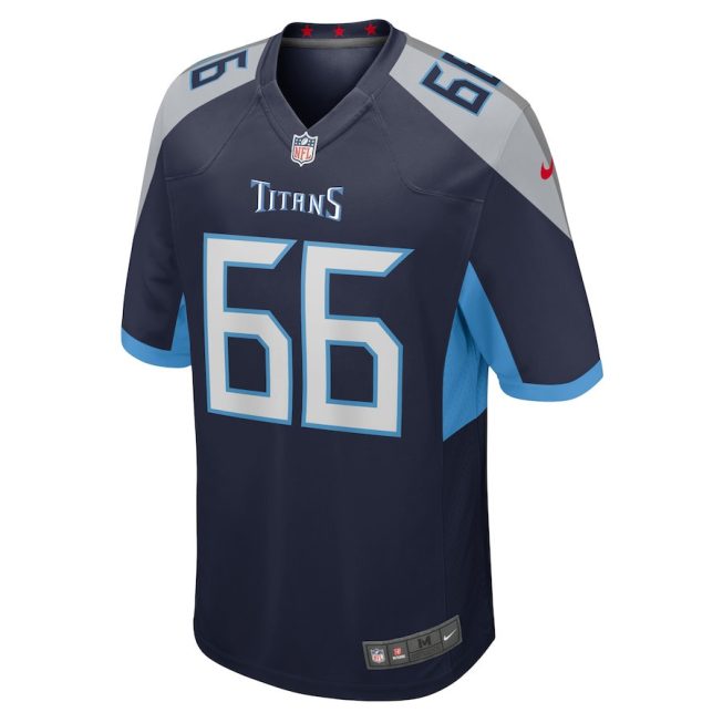 Chris Hubbard 66 Tennessee Titans Men Team Game Jersey - Navy - Image 2