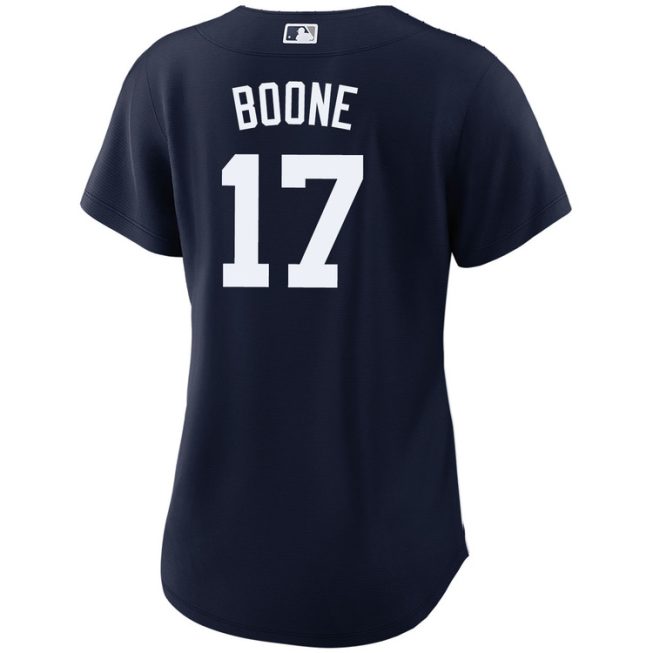 Aaron Boone New York Yankees Women's Alternate Navy World Series Jersey - Image 2