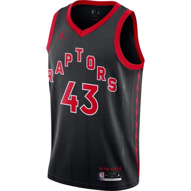 Pascal Siakam Toronto Raptors Jordan Brand 2020/21 Swingman Jersey - Statement Edition - Black - Image 2