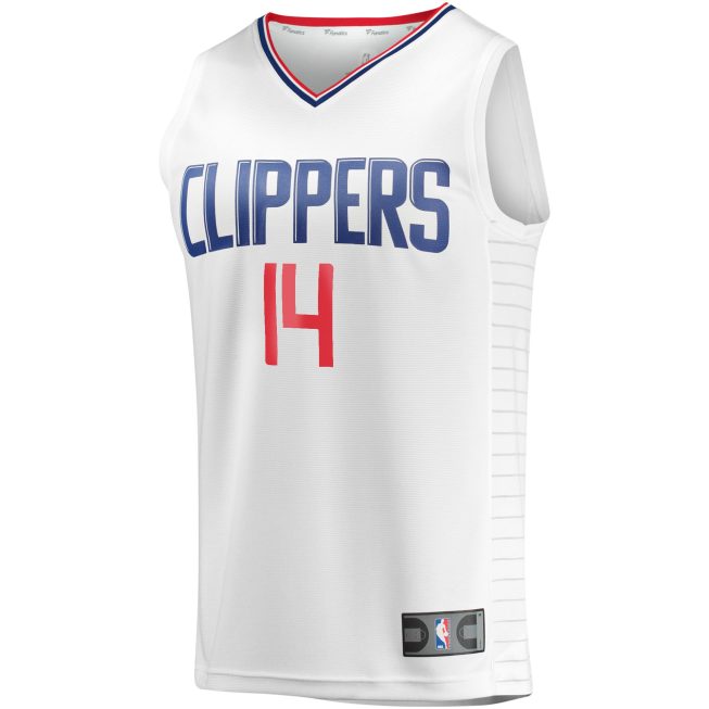 Terance Mann LA Clippers Fanatics Youth Fast Break Player Jersey - Association Edition - White - Image 2