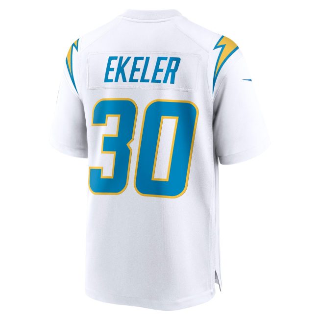 Austin Ekeler Los Angeles Chargers Game Jersey - White - Image 3