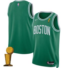 Boston Celtics 2024 FINALS CHAMPIONS Jersey - Icon Edition - Kelly Green