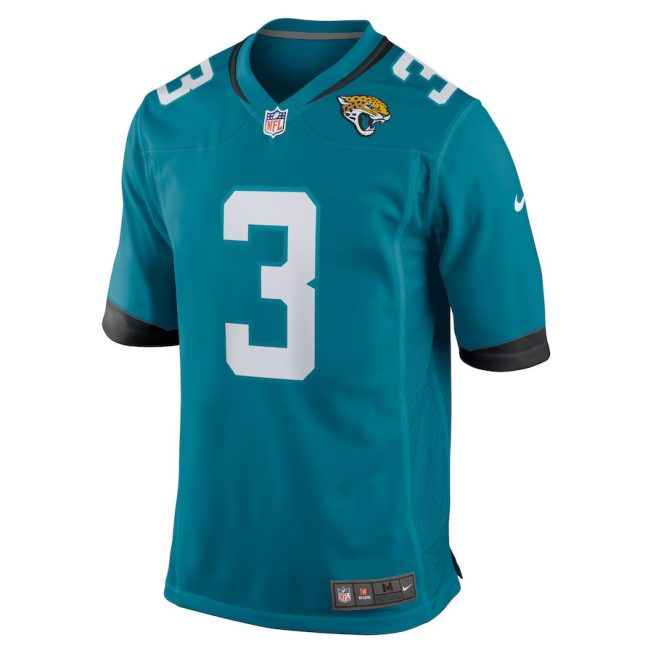 C.J. Beathard 3 Jacksonville Jaguars Men Game Jersey - Teal - Image 2