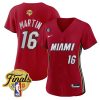 Caleb Martin 16 Miami Heat 2023 Finals Baseball Women Jersey - Statement
