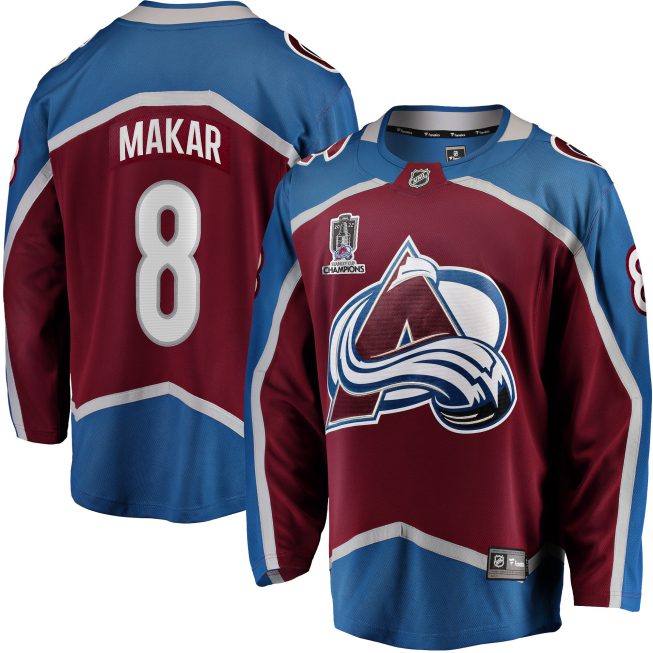 Cale Makar Colorado Avalanche Fanatics 2022 Stanley Cup Champions Breakaway Patch Player Jersey - Burgundy