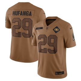 Talanoa Hufanga 29 San Francisco 49ers 2023 Salute To Service Limited Jersey - Brown