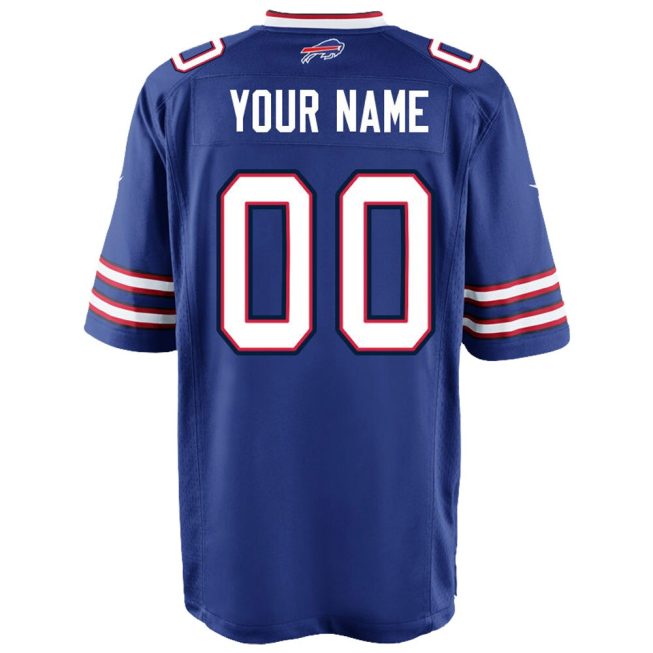 Buffalo Bills Youth Custom Game Jersey - Royal - Image 3