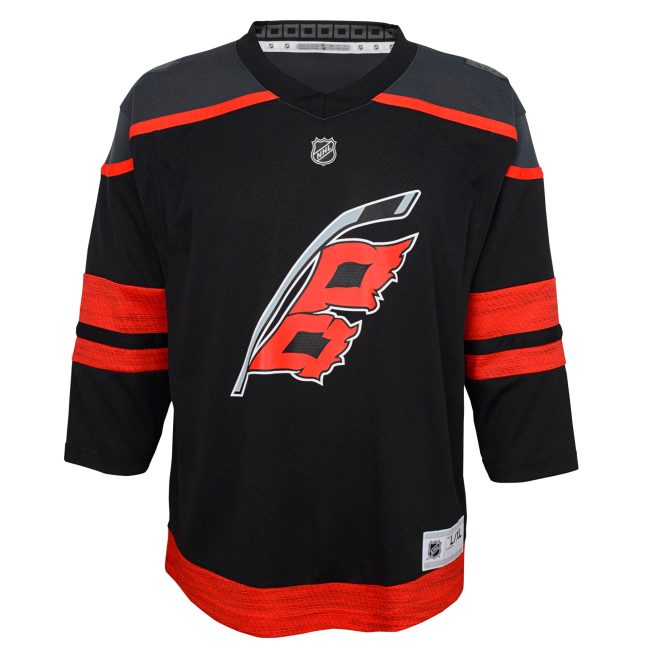 Carolina Hurricanes Infant Home Replica Custom Jersey - Black - Image 2