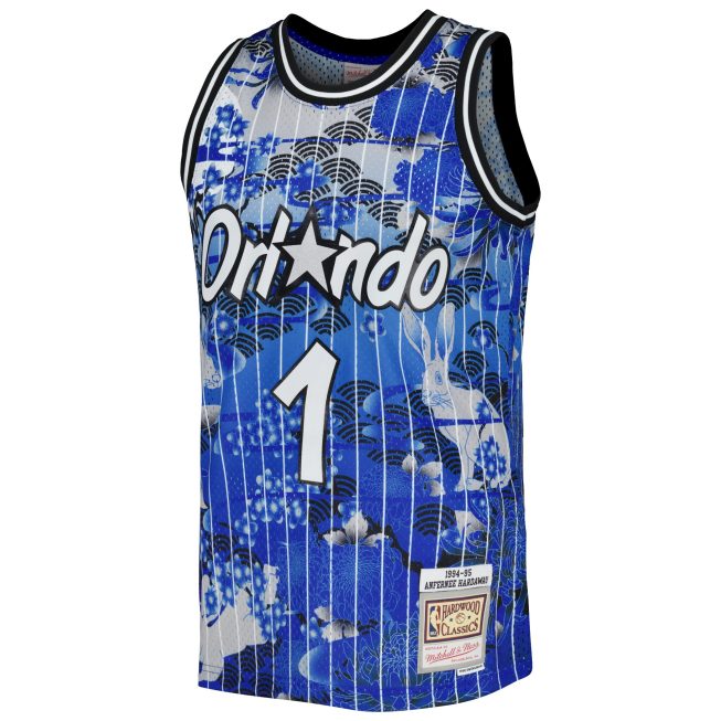 Penny Hardaway Orlando Magic Mitchell & Ness 1994/95 Hardwood Classics Lunar New Year Swingman Jersey - Blue - Image 2