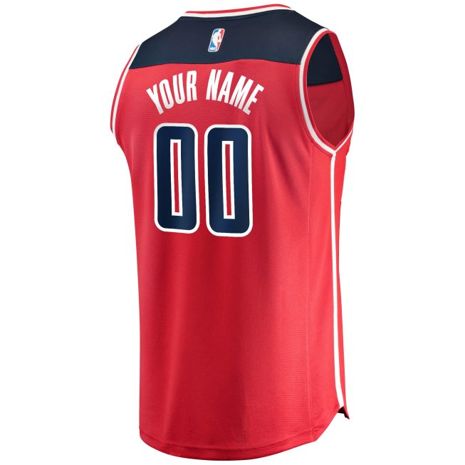Washington Wizards Fanatics Youth Fast Break Custom Replica Jersey Red - Icon Edition - Image 3