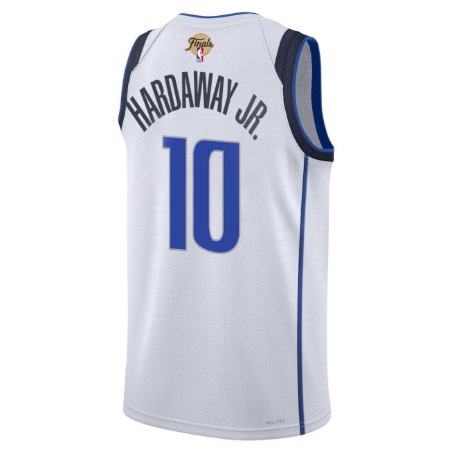 Tim Hardaway Jr. 10 Dallas Mavericks 2024 FINALS PATCH Swingman Jersey - Association Edition - White - Image 3