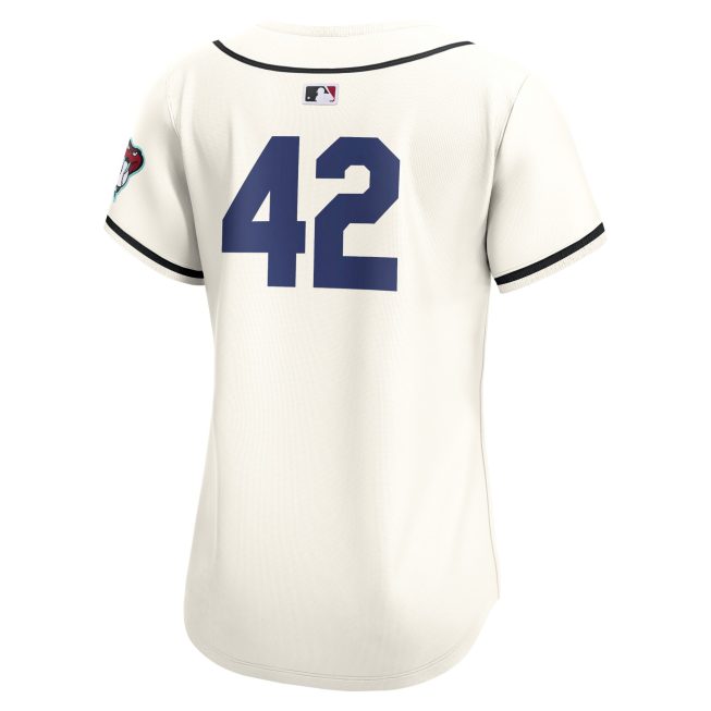 Arizona Diamondbacks Women's 2024 Jackie Robinson Day Home Limited Jersey - White - Image 3
