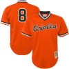 Cal Ripken Jr. Baltimore Orioles Mitchell & Ness Youth Cooperstown Collection Mesh Batting Practice Jersey - Orange