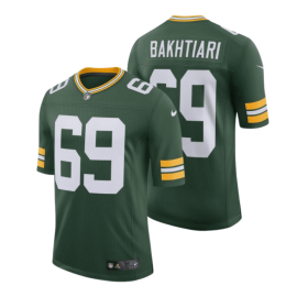David Bakhtiari 69 Green Bay Packers Men Home Limited Jersey - Green