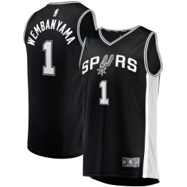 Victor Wembanyama San Antonio Spurs Fanatics Fast Break Replica Jersey - Icon Edition - Black
