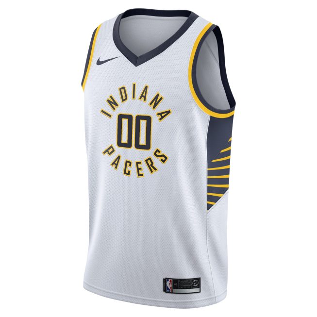 Indiana Pacers 2020/21 Swingman Custom Jersey - Association Edition - White - Image 2