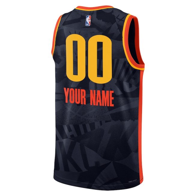 Oklahoma City Thunder 2023/24 City Edition Swingman Custom Jersey - Navy - Image 3
