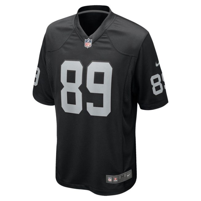 Brock Bowers Las Vegas Raiders 2024 First Round Pick Player Game Jersey - Black - Image 2