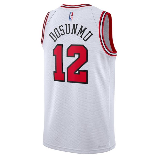 Ayo Dosunmu 12 Chicago Bulls Unisex Swingman Jersey - Association Edition - White - Image 3