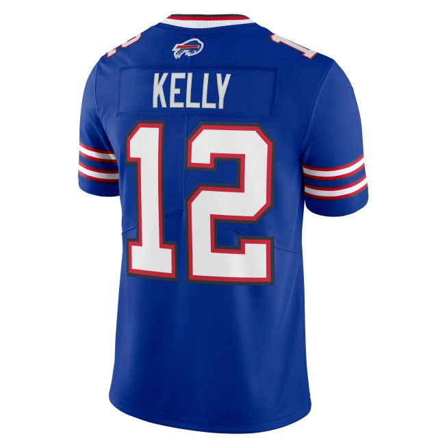 Jim Kelly Buffalo Bills '90s Throwback Retired Player Limited Jersey - Royal - Image 3
