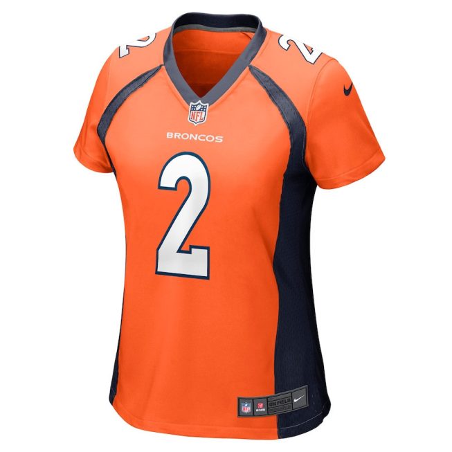 Patrick Surtain II 2 Denver Broncos Women Game Jersey - Orange - Image 2