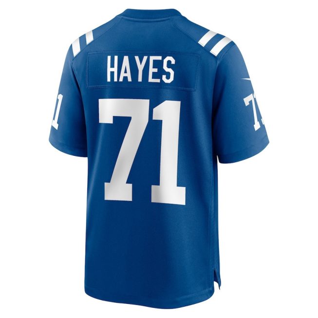 Ryan Hayes 71 Indianapolis Colts Men Team Game Jersey - Royal - Image 3