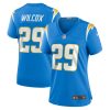Chris Wilcox Los Angeles Chargers Women's Team Game Jersey - Powder Blue