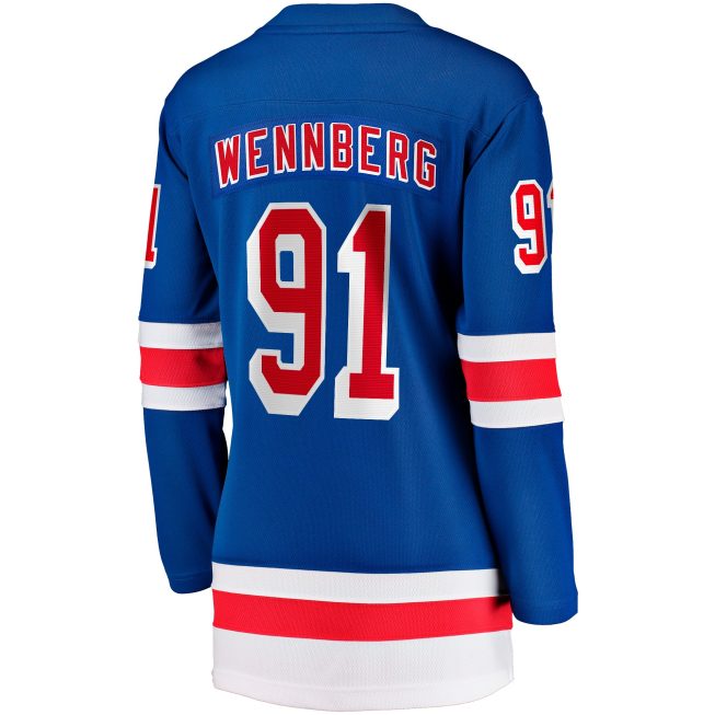 Alexander Wennberg New York Rangers Fanatics Women's Home Breakaway Jersey - Blue - Image 3