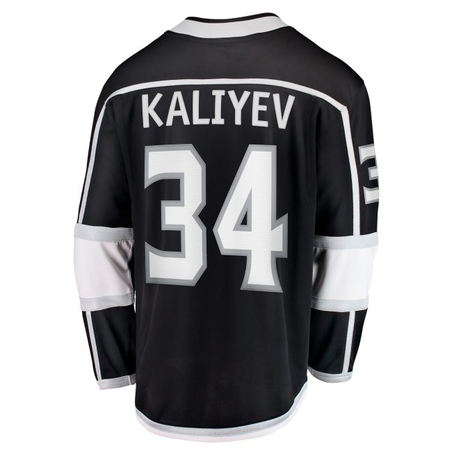 Arthur Kaliyev Los Angeles Kings Fanatics Home Breakaway Player Jersey - Black - Image 3