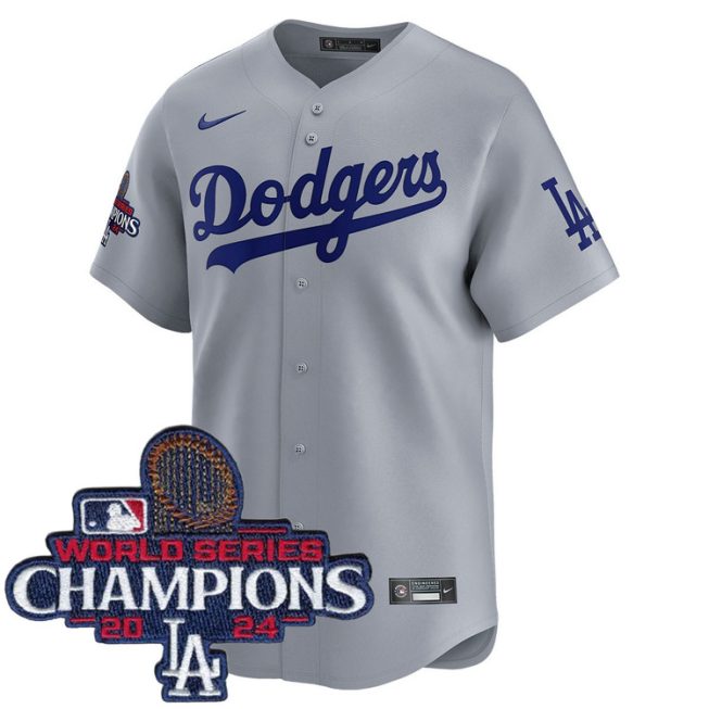 Los Angeles Dodgers Alternate Road Limited World Series Champions Jersey - Image 2