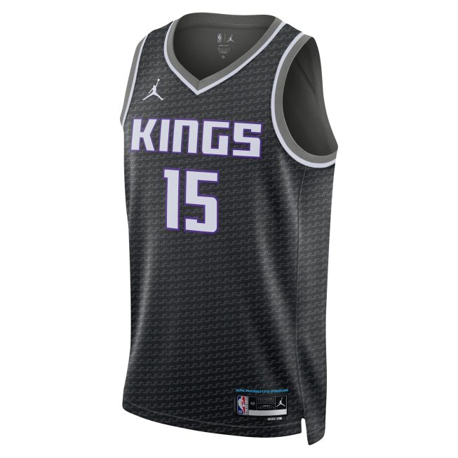 Davion Mitchell Sacramento Kings Jordan Brand Unisex Swingman Jersey - Statement Edition - Black - Image 2