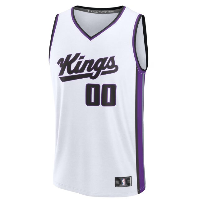 Sacramento Kings Fanatics Custom Fast Break Jersey - White - Association Edition - Image 2