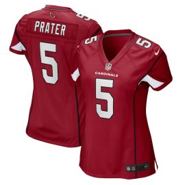 Matt Prater 5 Arizona Cardinals Women GameJersey - Cardinal