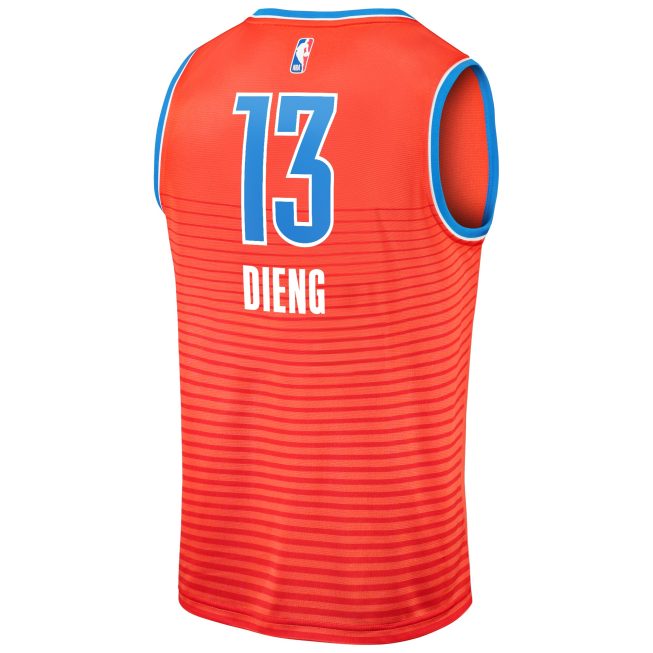 Ousmane Dieng Oklahoma City Thunder Fanatics Fast Break Replica Player Jersey - Statement Edition - Orange - Image 3