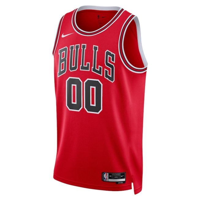 Chicago Bulls 2023/24 Icon Swingman Custom Men Jersey - Red - Image 2